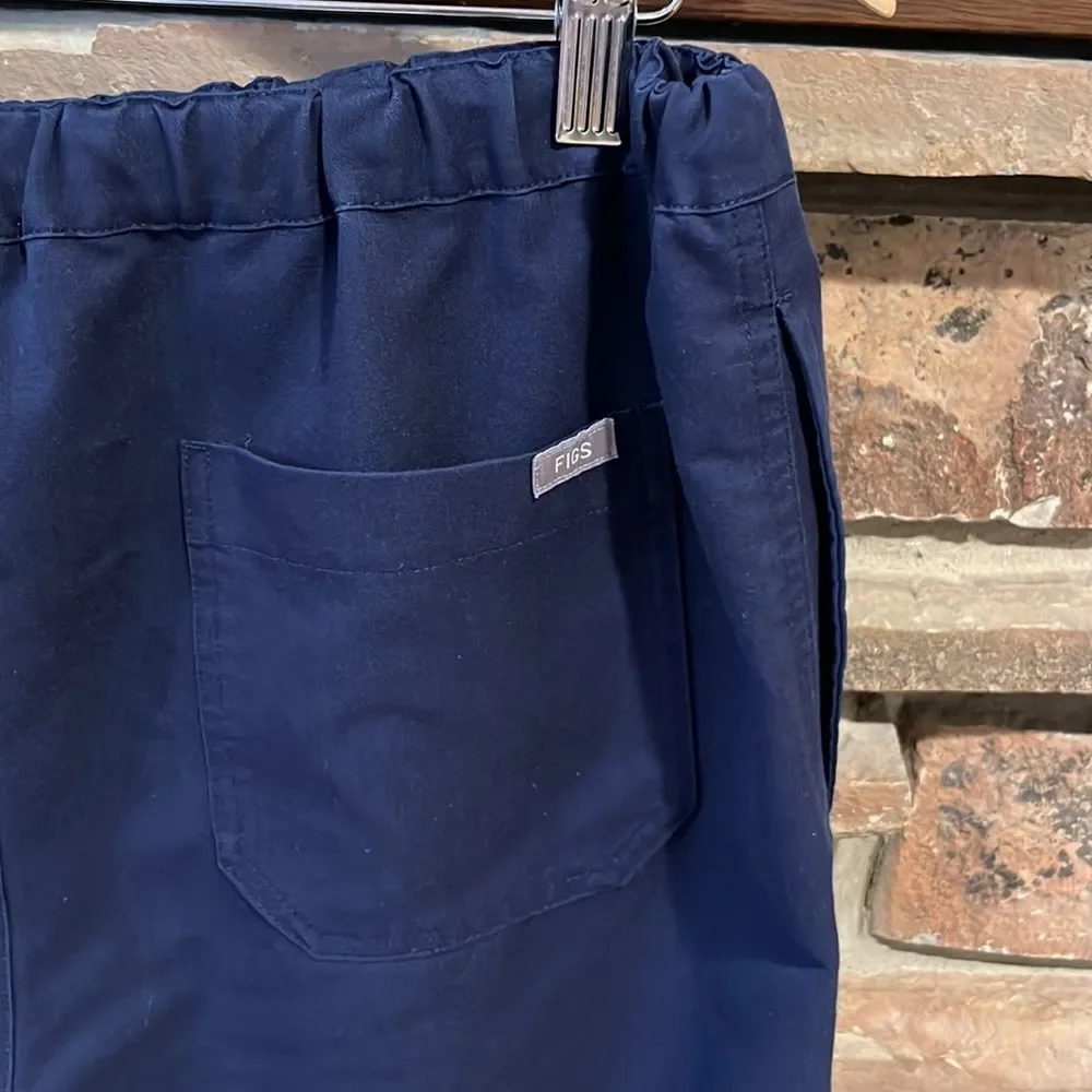 Figs Pismo Navy Basic Scrub Pants